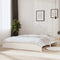 vidaXL Bed Frame without Mattress White Solid Wood 200x200 cm