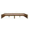 vidaXL Bed Frame without Mattress Honey Brown Solid Wood 200x200 cm