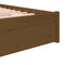 vidaXL Bed Frame without Mattress Honey Brown Solid Wood 200x200 cm
