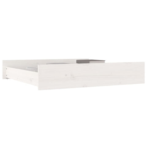 vidaXL Bed Drawers 2 pcs White Solid Wood Pine