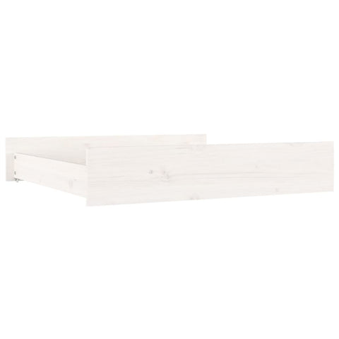 vidaXL Bed Drawers 2 pcs White Solid Wood Pine