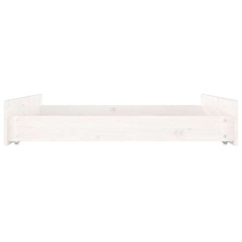vidaXL Bed Drawers 2 pcs White Solid Wood Pine