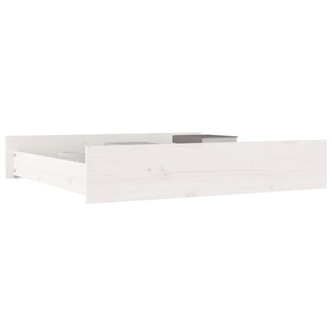vidaXL Bed Drawers 2 pcs White Solid Wood Pine