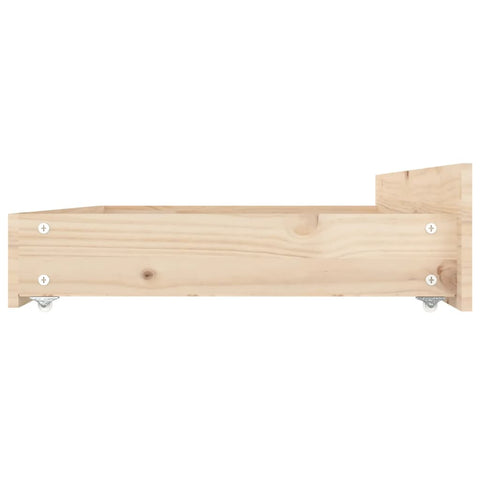 vidaXL Bed Drawers 4 pcs Solid Wood Pine