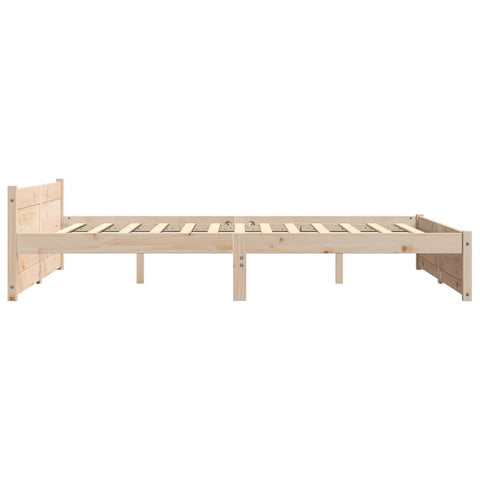 vidaXL Bed Frame without Mattress Solid Wood 135x190 cm Double Double