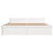 vidaXL Bed Frame without Mattress White Solid Wood 135x190 cm Double Double