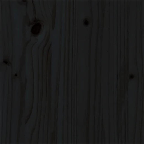 vidaXL Bed Frame without Mattress Black Solid Wood 150x200 cm King Size King Size