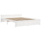 vidaXL Bed Frame without Mattress White Solid Wood 160x200 cm