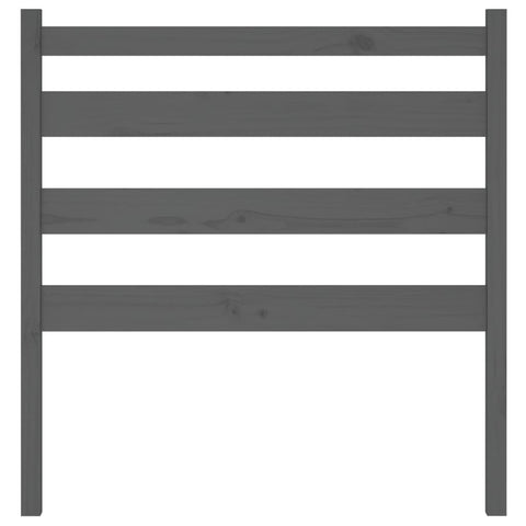 vidaXL Bed Headboard Grey 96x4x100 cm Solid Wood Pine
