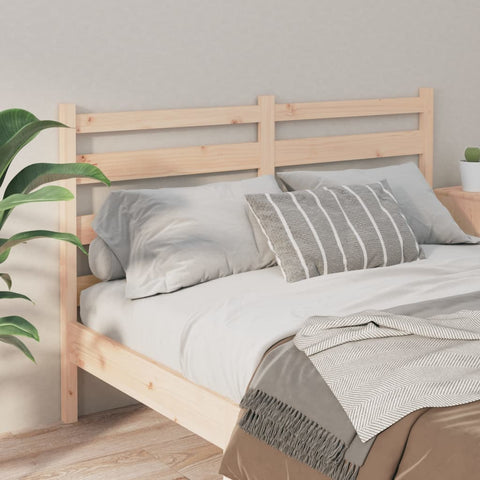 vidaXL Bed Headboard 126x4x100 cm Solid Wood Pine