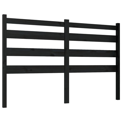 vidaXL Bed Headboard Black 166x4x100 cm Solid Wood Pine
