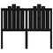 vidaXL Bed Headboard Black 126x4x110 cm Solid Wood Pine