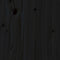 vidaXL Bed Headboard Black 126x4x110 cm Solid Wood Pine