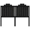vidaXL Bed Headboard Black 146x4x110 cm Solid Wood Pine