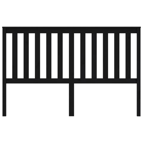 vidaXL Bed Headboard Black 166x6x101 cm Solid Wood Pine