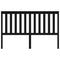 vidaXL Bed Headboard Black 166x6x101 cm Solid Wood Pine