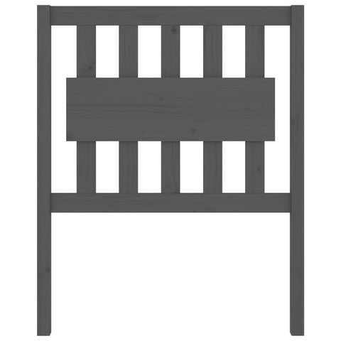 vidaXL Bed Headboard Grey 80.5x4x100 cm Solid Wood Pine