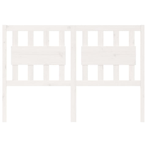 vidaXL Bed Headboard White 125.5x4x100 cm Solid Wood Pine