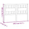 vidaXL Bed Headboard White 145.5x4x100 cm Solid Wood Pine