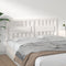 vidaXL Bed Headboard White 155.5x4x100 cm Solid Wood Pine