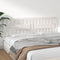 vidaXL Bed Headboard White 205.5x4x100 cm Solid Wood Pine