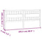 vidaXL Bed Headboard White 205.5x4x100 cm Solid Wood Pine