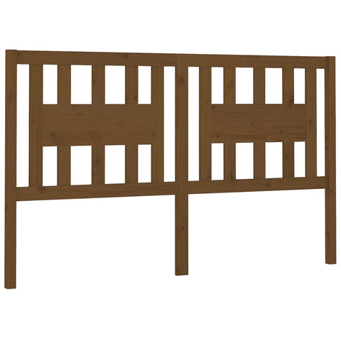 vidaXL Headboard Honey Brown 141x4x100 cm Solid Wood Pine