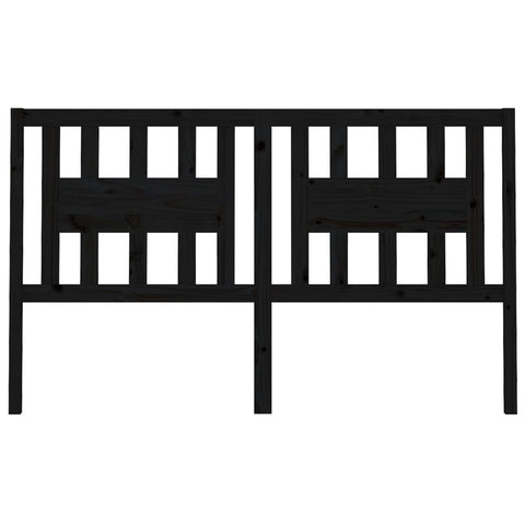 vidaXL Headboard Black 166x4x100 cm Solid Wood Pine