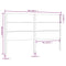 vidaXL Headboard 206x4x100 cm Solid Wood Pine