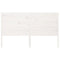 vidaXL Headboard White 206x4x100 cm Solid Wood Pine