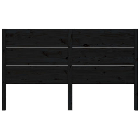 vidaXL Headboard Black 206x4x100 cm Solid Wood Pine