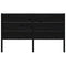 vidaXL Headboard Black 206x4x100 cm Solid Wood Pine