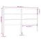 vidaXL Headboard Black 206x4x100 cm Solid Wood Pine