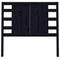 vidaXL Headboard Black 106x4x100 cm Solid Wood Pine