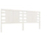 vidaXL Headboard White 156x4x100 cm Solid Wood Pine