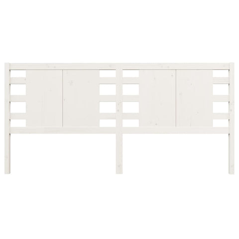 vidaXL Headboard White 156x4x100 cm Solid Wood Pine