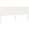 vidaXL Bed Headboard White 205.5x4x100 cm Solid Wood Pine