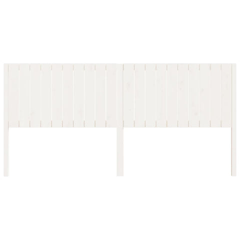 vidaXL Bed Headboard White 205.5x4x100 cm Solid Wood Pine