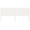 vidaXL Bed Headboard White 205.5x4x100 cm Solid Wood Pine