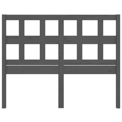 vidaXL Bed Headboard Grey 155.5x4x100 cm Solid Wood Pine