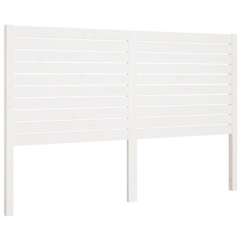 vidaXL Bed Headboard White 146x4x100 cm Solid Wood Pine