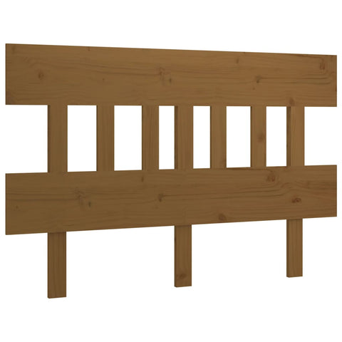 vidaXL Bed Headboard Honey Brown 203.5x3x81 cm Solid Wood Pine