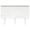 vidaXL Bed Headboard White 124x6x82.5 cm Solid Wood Pine
