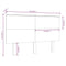 vidaXL Bed Headboard White 124x6x82.5 cm Solid Wood Pine