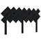vidaXL Bed Headboard Black 141x3x80.5 cm Solid Wood Pine