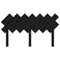 vidaXL Bed Headboard Black 141x3x80.5 cm Solid Wood Pine