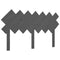 vidaXL Bed Headboard Grey 151.5x3x81 cm Solid Wood Pine