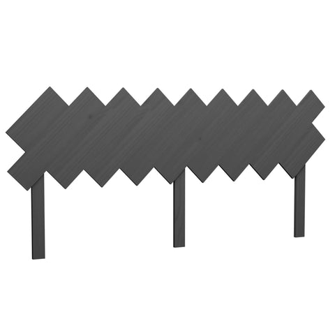 vidaXL Bed Headboard Grey 178x3x80.5 cm Solid Wood Pine