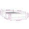 vidaXL Bed Frame without Mattress with Drawers Single