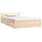3103483 vidaXL Bed Frame without Mattress with Drawers 90x200 cm (815029+814984)